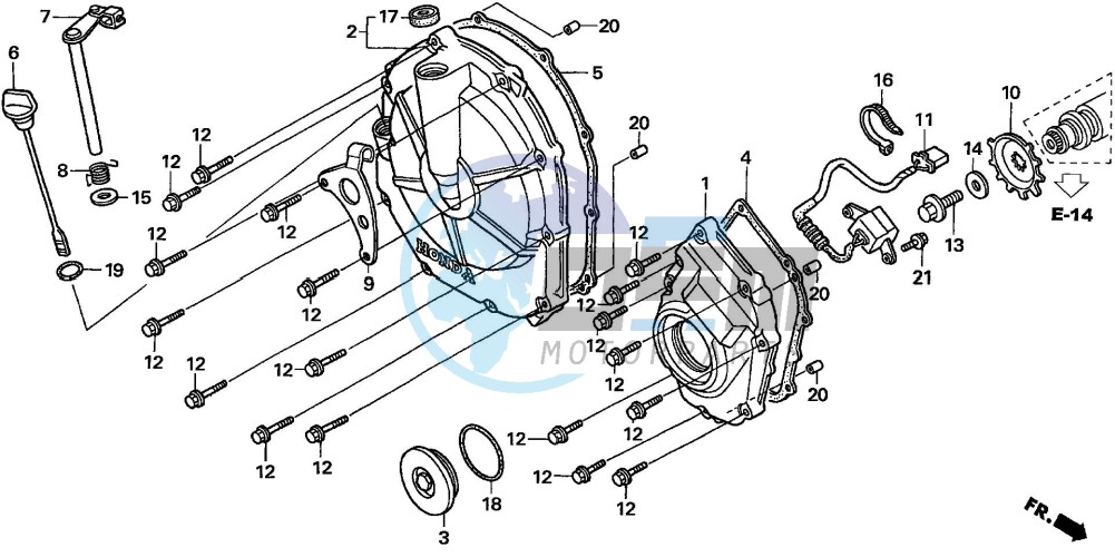 CLUTCH COVER (CBF600S6/SA6/N6/NA6)