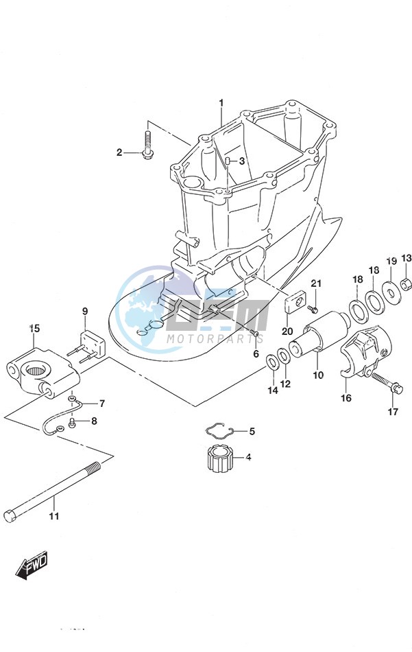 Drive Shaft Housing w/Transom (X)