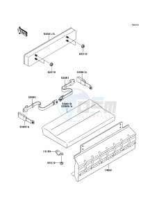 MULE 3010 4x4 KAF620-E5 EU drawing Seat