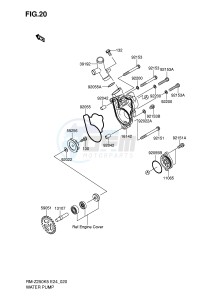 RM-Z250 (E24) drawing WATER PUMP