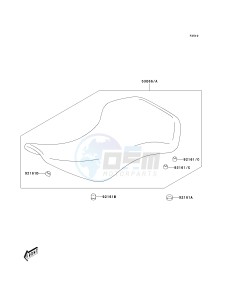 KSF 400 A [KFX400) (A1-A3) [KFX400) drawing SEAT