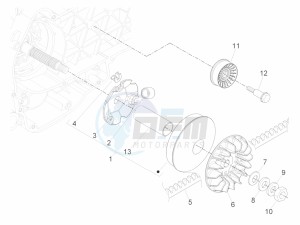 X Evo 250 Euro 3 drawing Driving pulley