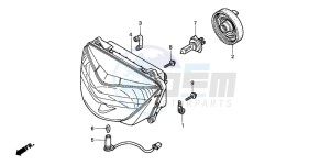 CBR600F drawing HEADLIGHT (1)