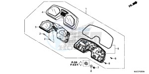 CB650FAJ CB650F 2ED drawing METER