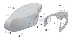 Scarabeo 50 4t 2v e2 drawing Seat - Carrier