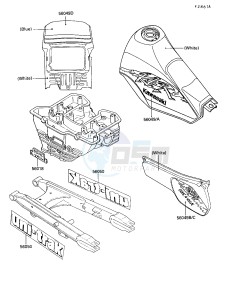 KL 250 D [KLR250] (D7-D9) [KLR250] drawing DECAL-- WHITE- --- KL250-D8_D9- -