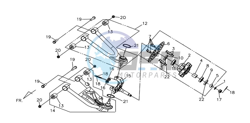 REAR FORK / FRONT BRAKE DISC