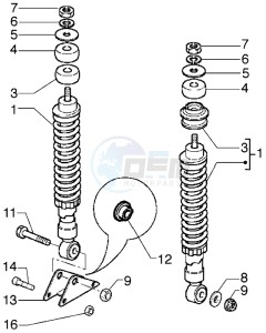 Runner 180 VXR drawing Rear Shock absorber