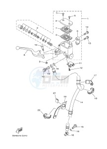 MTN250 MTN-250 MT-250 (B046) drawing FRONT MASTER CYLINDER