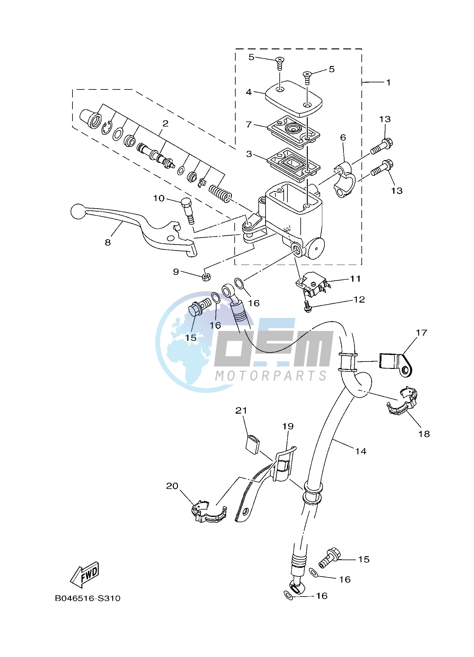 FRONT MASTER CYLINDER