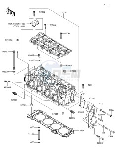 JET SKI ULTRA 310R JT1500NHF EU drawing Cylinder Head