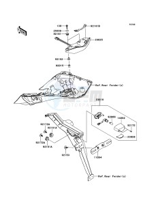 Z1000SX ABS ZX1000HDF FR GB XX (EU ME A(FRICA) drawing Taillight(s)