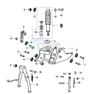 FOX LNA 2 drawing SUSPENSION AND STAND