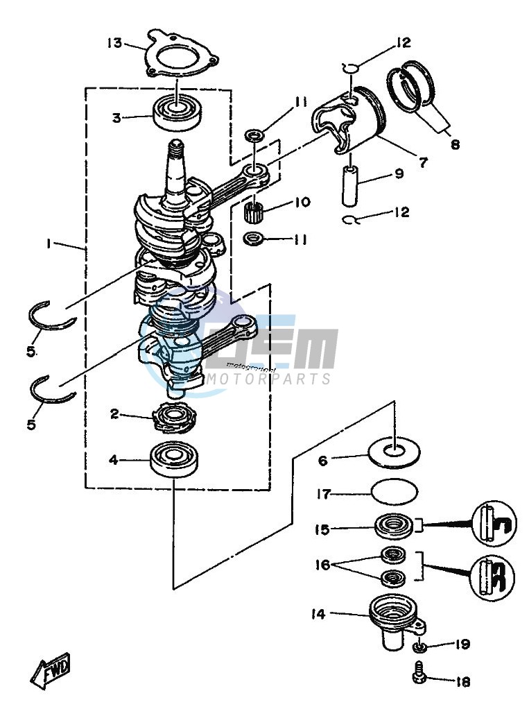 CRANKSHAFT--PISTON