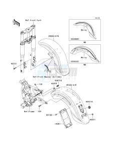 VN 1600A A[VULCAN 1600 CLASSIC] (A1-A3) [VULCAN 1600 CLASSIC] drawing FENDERS-- A1_A2- -