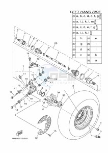 YFM700FWAD GRIZZLY 700 EPS (BDE2) drawing REAR WHEEL