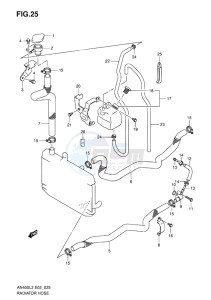 AN400 ABS BURGMAN EU drawing RADIATOR HOSE