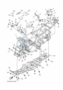 YFM450FWBD KODIAK 450 EPS (BHT1) drawing FRAME