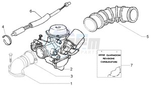 Liberty 125 Leader RST ptt(E) Spain drawing Carburettor