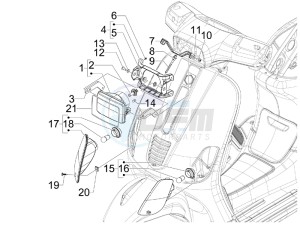 S 50 2T (25 Kmh) B-NL drawing Head lights - Turn signal lamps