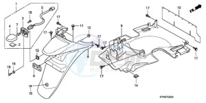 SH300AR9 UK - (E / ABS MKH SPC TBX) drawing REAR FENDER