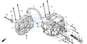 CG125 drawing CRANKCASE