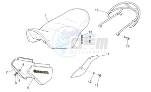 California Black Eagle 1100 drawing Saddle-Central body