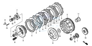 TRX300EX SPORTRAX 300EX drawing CLUTCH