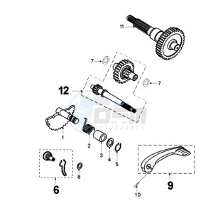 ELYSTAR ADV2N drawing DRIVE SHAFTS / KICKSTARTER