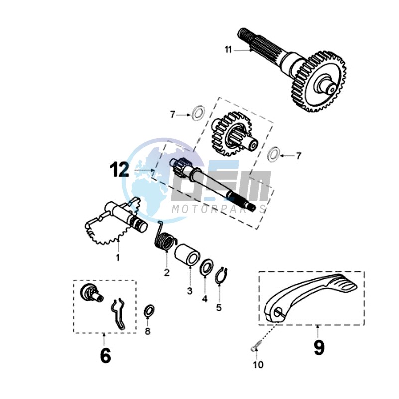 DRIVE SHAFTS / KICKSTARTER