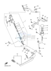 XJ6S 600 DIVERSION (S-TYPE) (36C9) drawing REAR MASTER CYLINDER