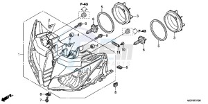 CBR1000RRC drawing HEADLIGHT