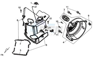 FIDDLE II 125 drawing AIR BOX COVER