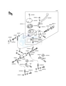 KZ 1000 P [POLICE 1000] (P15-P19) [POLICE 1000] drawing FRONT MASTER CYLINDER