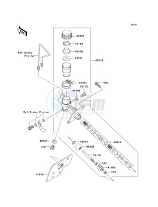 KRF 750 K [TERYX 750 FI 4X4 LE] (K9F) K9F drawing MASTER CYLINDER