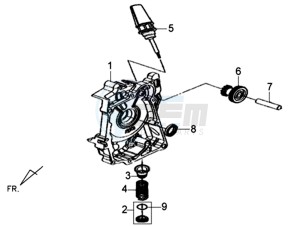 X'PRO 50 45KMH (L8) EU EURO4 drawing CRANKCASE  RIGHT / START MOTOR