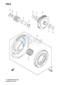 LT-Z400 (E28-E33) drawing STARTER CLUTCH