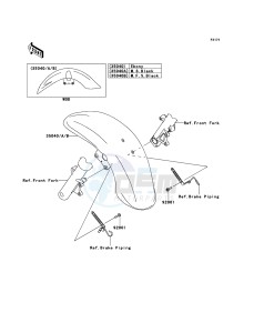 VN1700_VOYAGER_CUSTOM_ABS VN1700KCF GB XX (EU ME A(FRICA) drawing Front Fender(s)