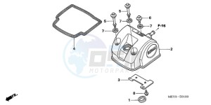 CRF450X9 Europe Direct - (ED) drawing CYLINDER HEAD COVER