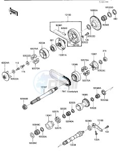 ZX 1000 A [NINJA 1000R] (A1-A2) [NINJA 1000R] drawing BALANCER_STARTER CLUTCH -- -E_NO.015992- -