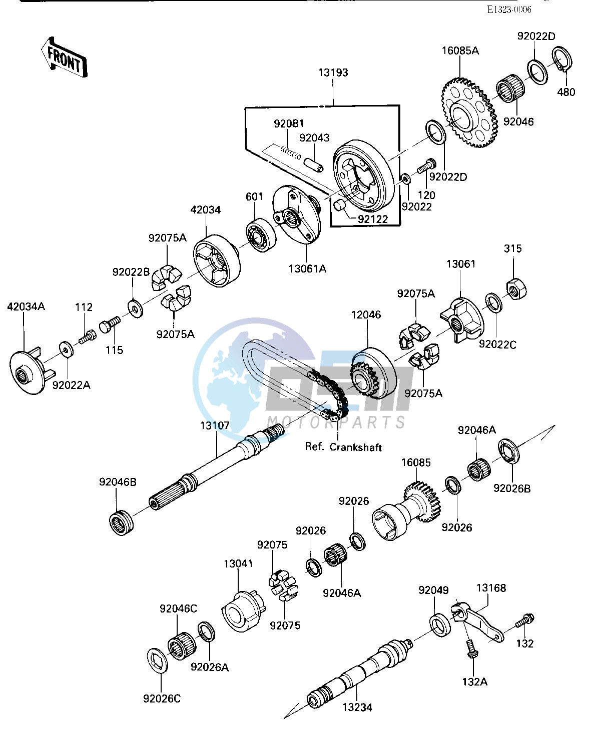 BALANCER_STARTER CLUTCH -- -E_NO.015992- -