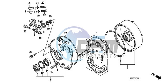 REAR BRAKE DRUM