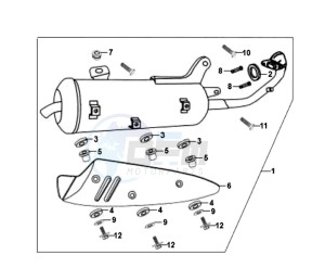 FIDDLE II 50 45KMH NEW ENGINE drawing EXHAUST