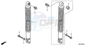 FJS400D9 F / CMF drawing REAR CUSHION