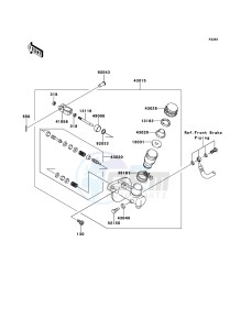 MULE_600 KAF400BEF EU drawing Master Cylinder