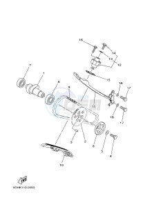 YFM450FWAD YFM45FGPB GRIZZLY 450 EPS (1CTK 1CTL) drawing CAMSHAFT & CHAIN