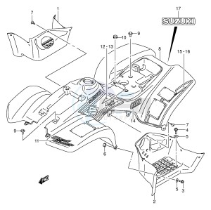 LT-A50 (P3-P28) drawing FRAME COVER (MODEL K3)