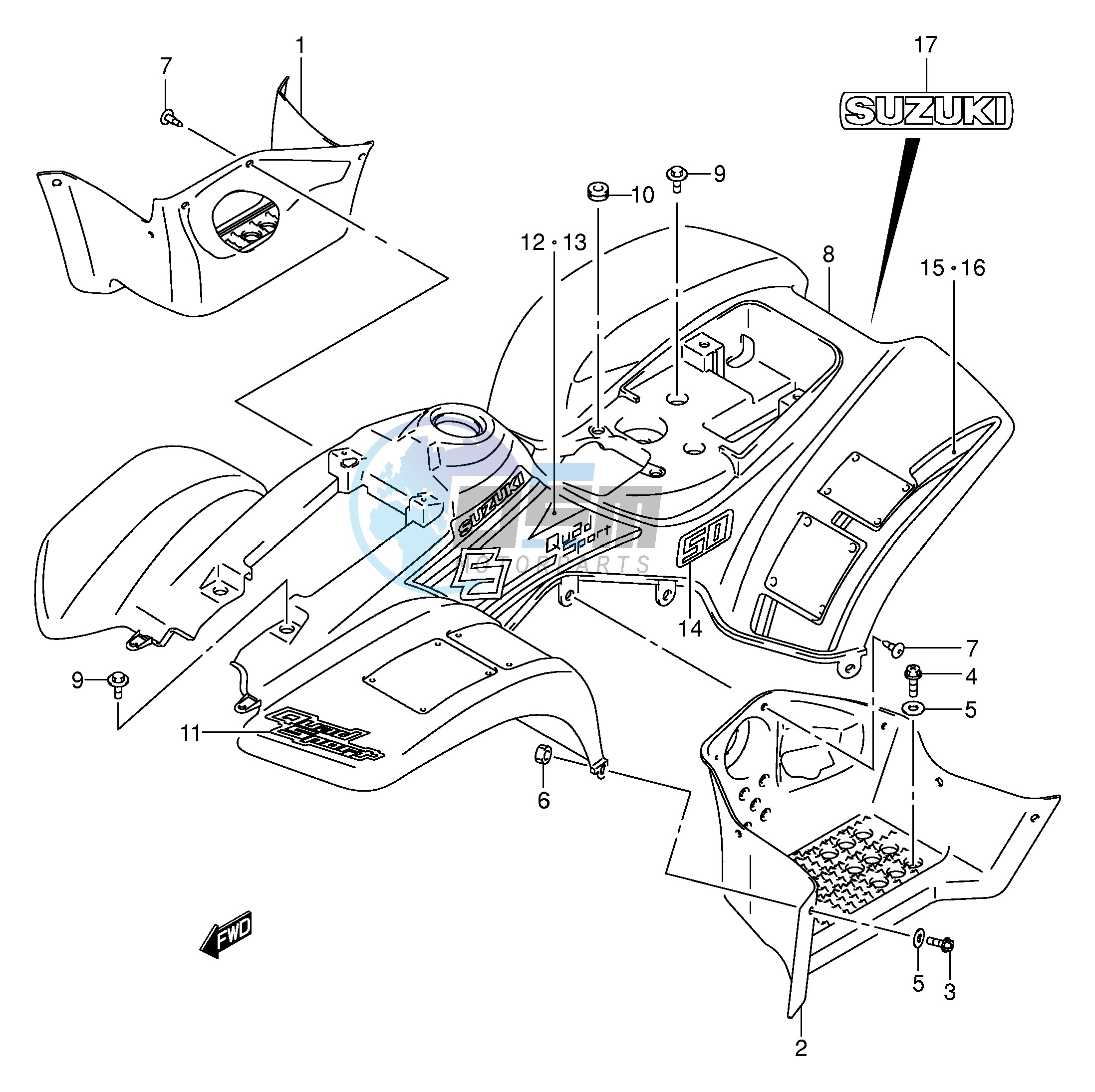 FRAME COVER (MODEL K3)