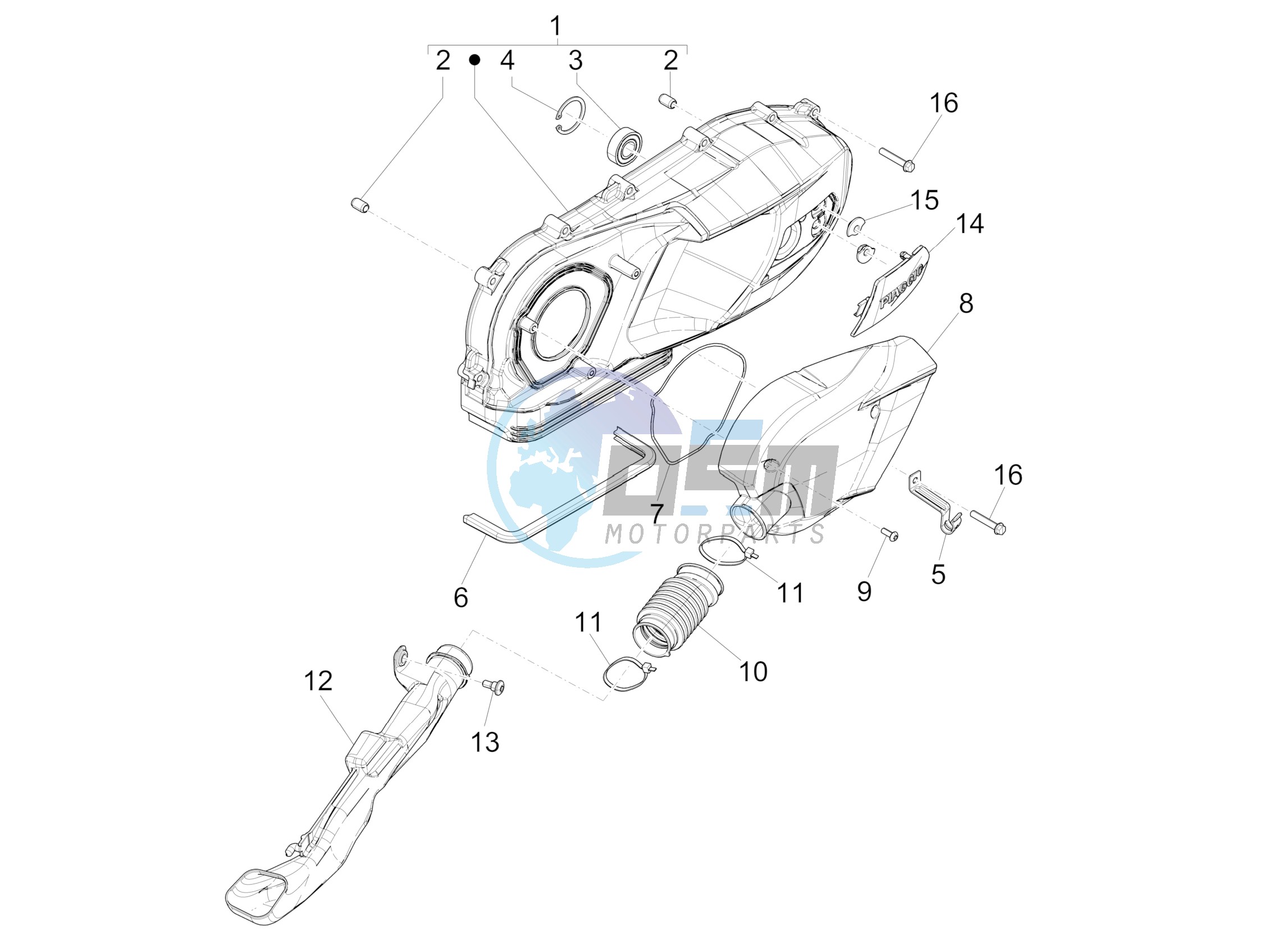 Crankcase cover - Crankcase cooling