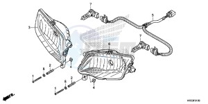 TRX420FE1E TRX420 Europe Direct - (ED) drawing HEADLIGHT